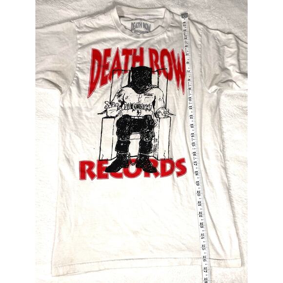 Death Row Records Graphic Tee White Shirt Size S - Picture 4 of 6